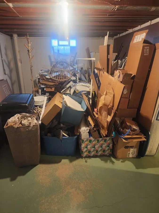 Roll-off dumpster container at job site for Yard Waste Dumpster Rental in River Rouge